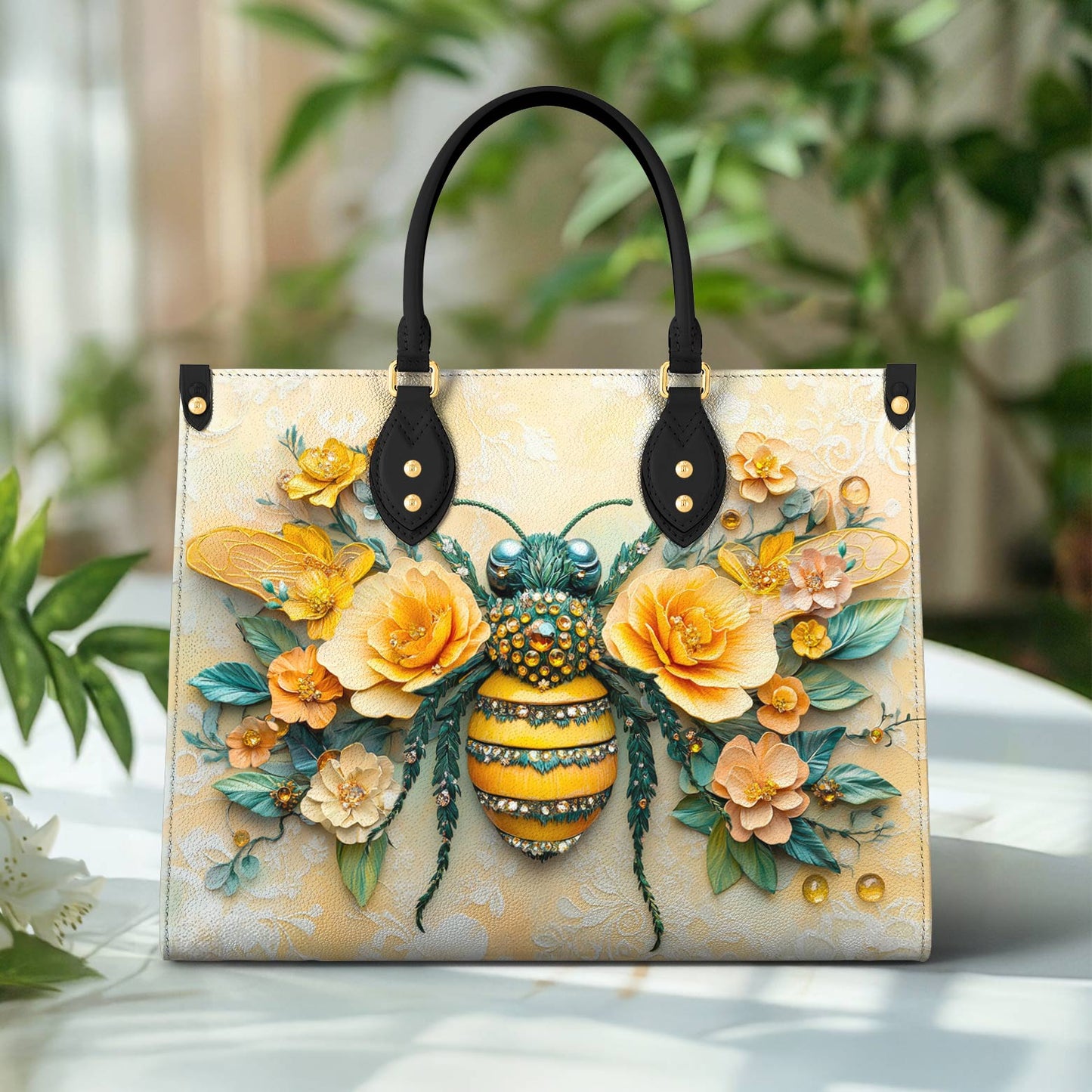 Shineful Leather Bag Bee Chic