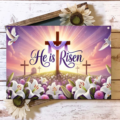 Shineful 2D Metal Sign Eternal Faith Easter