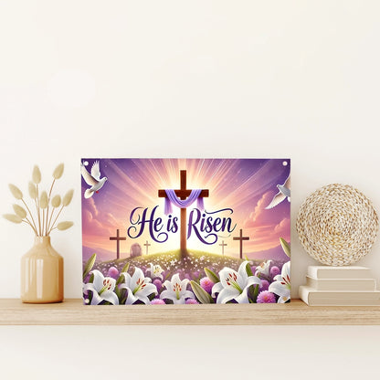 Shineful 2D Metal Sign Eternal Faith Easter