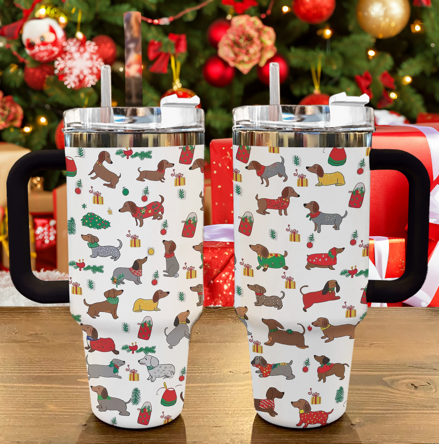 Shineful Tumbler Weihnachten Dackel Cheer