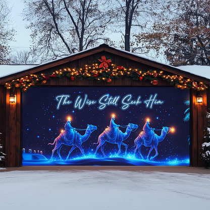 Shineful Garage Door Banner Decoration The Wise Seekers