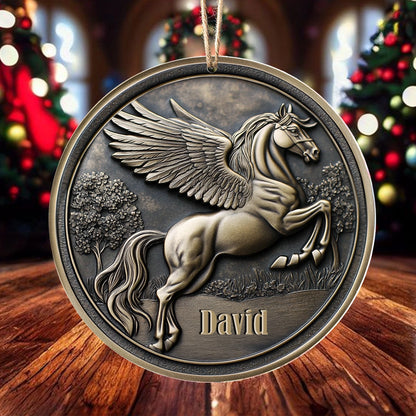 Shineful 2D Acrylic Ornament - Personalized Horse Majestic Pegasus