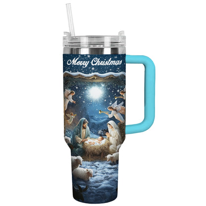 Shineful Tumbler Nativity Blessing Silence Night