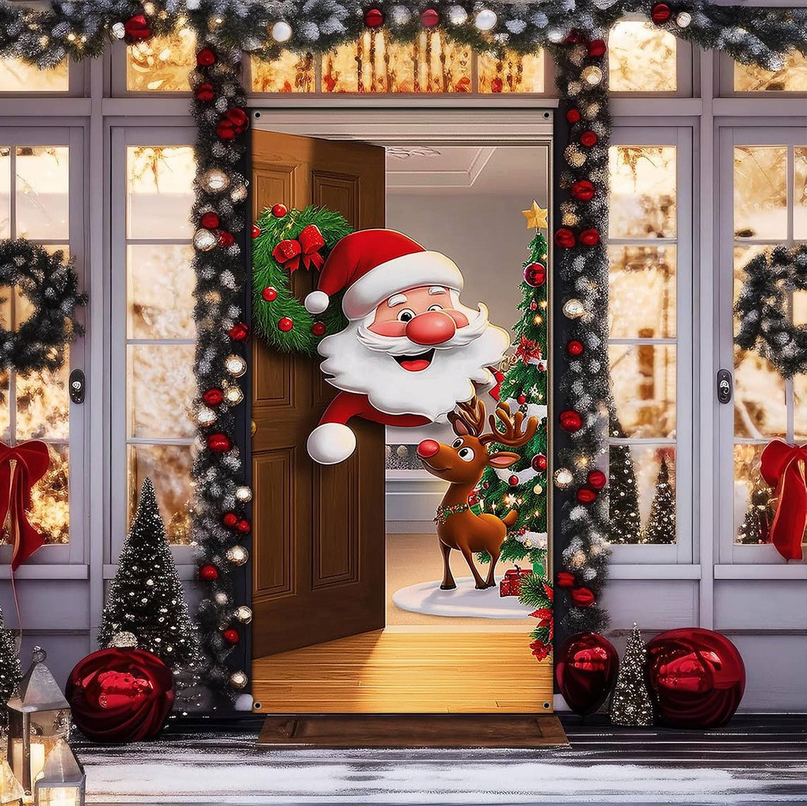 Shineful Door Cover Christmas Magic