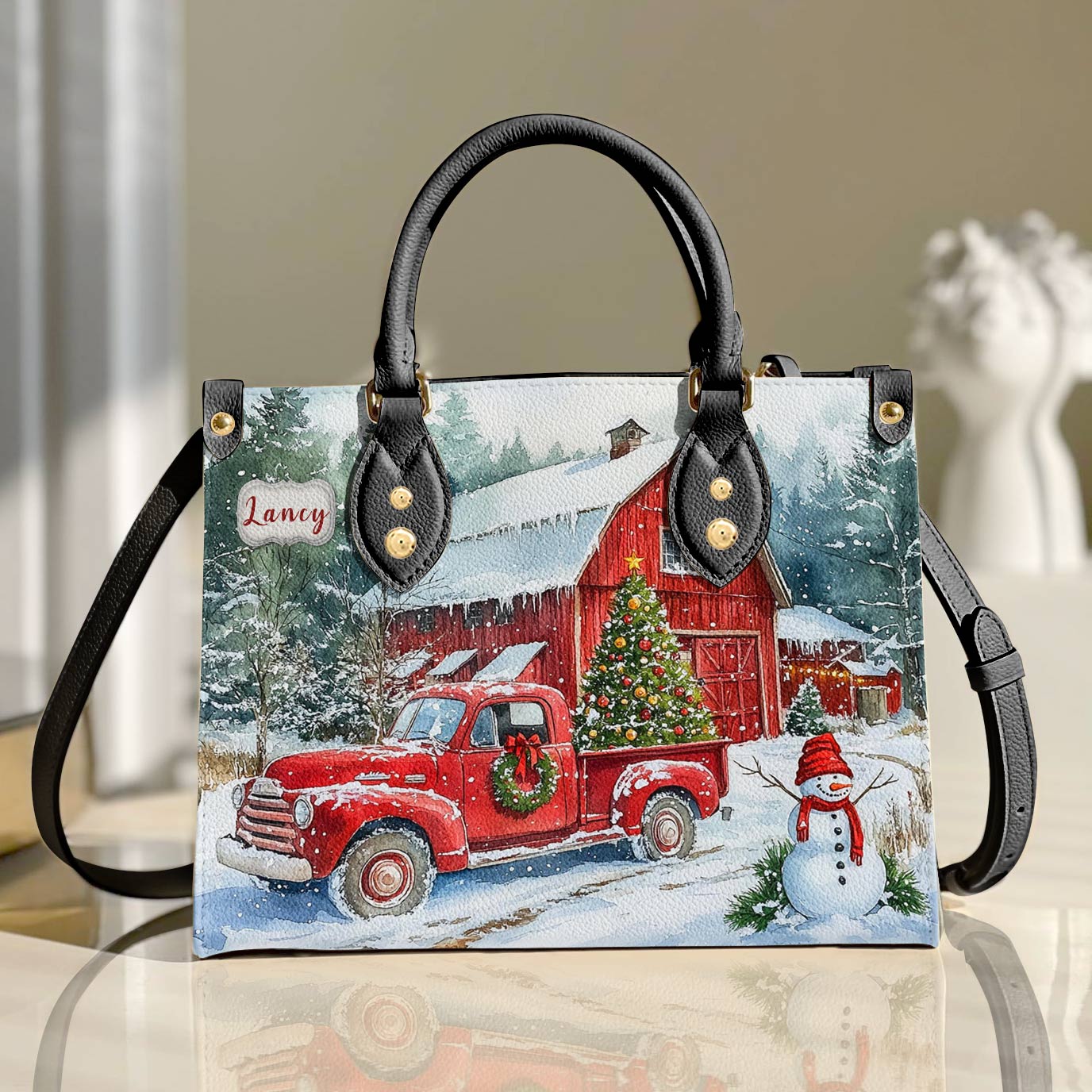 Shineful Leather Bag Festive Farm