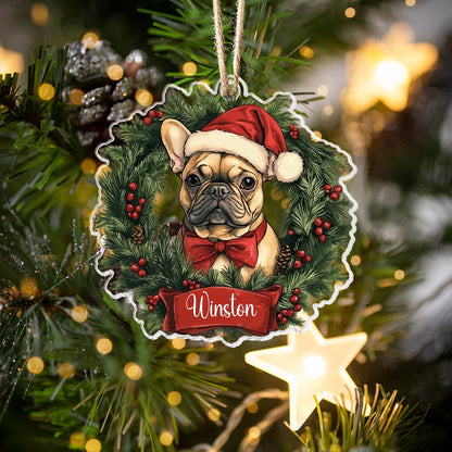 Shineful Acrylic Ornament Personalized Festive Frenchie