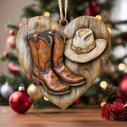 Shineful 2D Acrylic Ornament Cowboy Heart