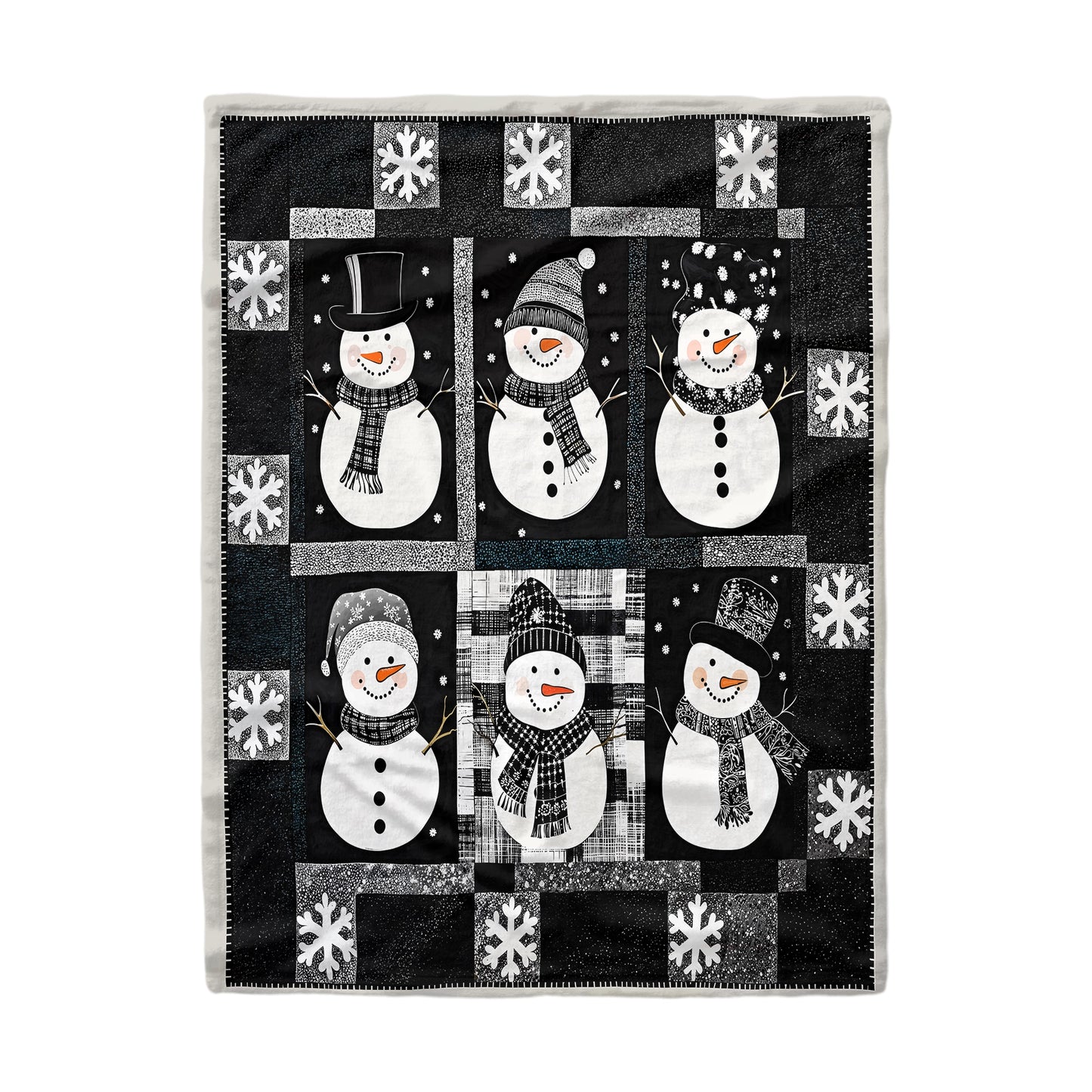 Shineful Fleece Blanket Cuteness Overload Snowman