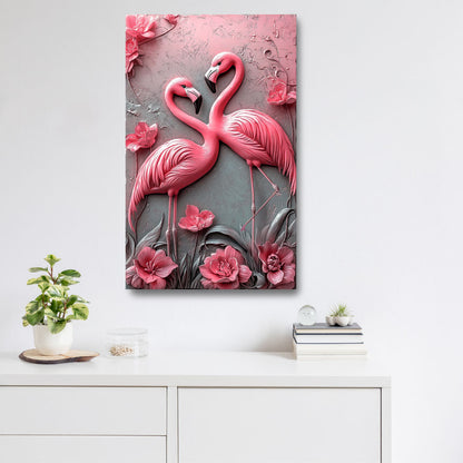 Shineful 2D Metal Sign Pink Flamingo