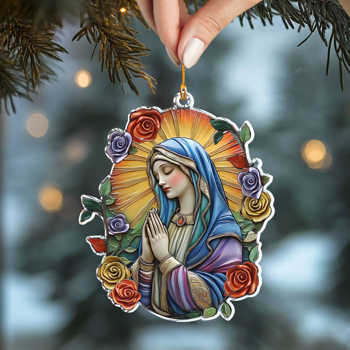 Shineful 2D Acrylic Ornament Graceful Prayer