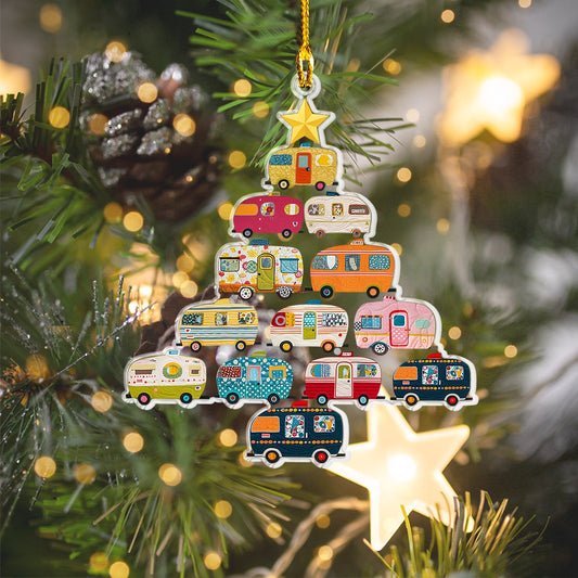 Shineful Acrylic Ornament Holiday Camper Adventure