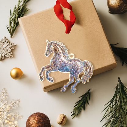 Shineful 2D Acrylic Ornament Glittering Magical Unicorn