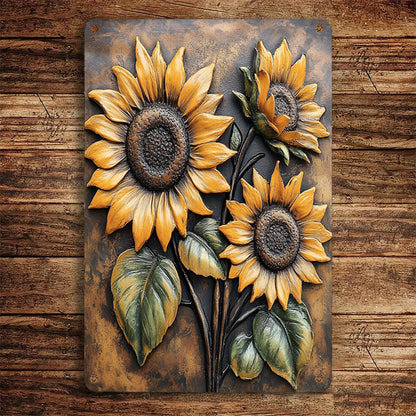 Shineful 2D Metal Sign Sunflowers Lovely