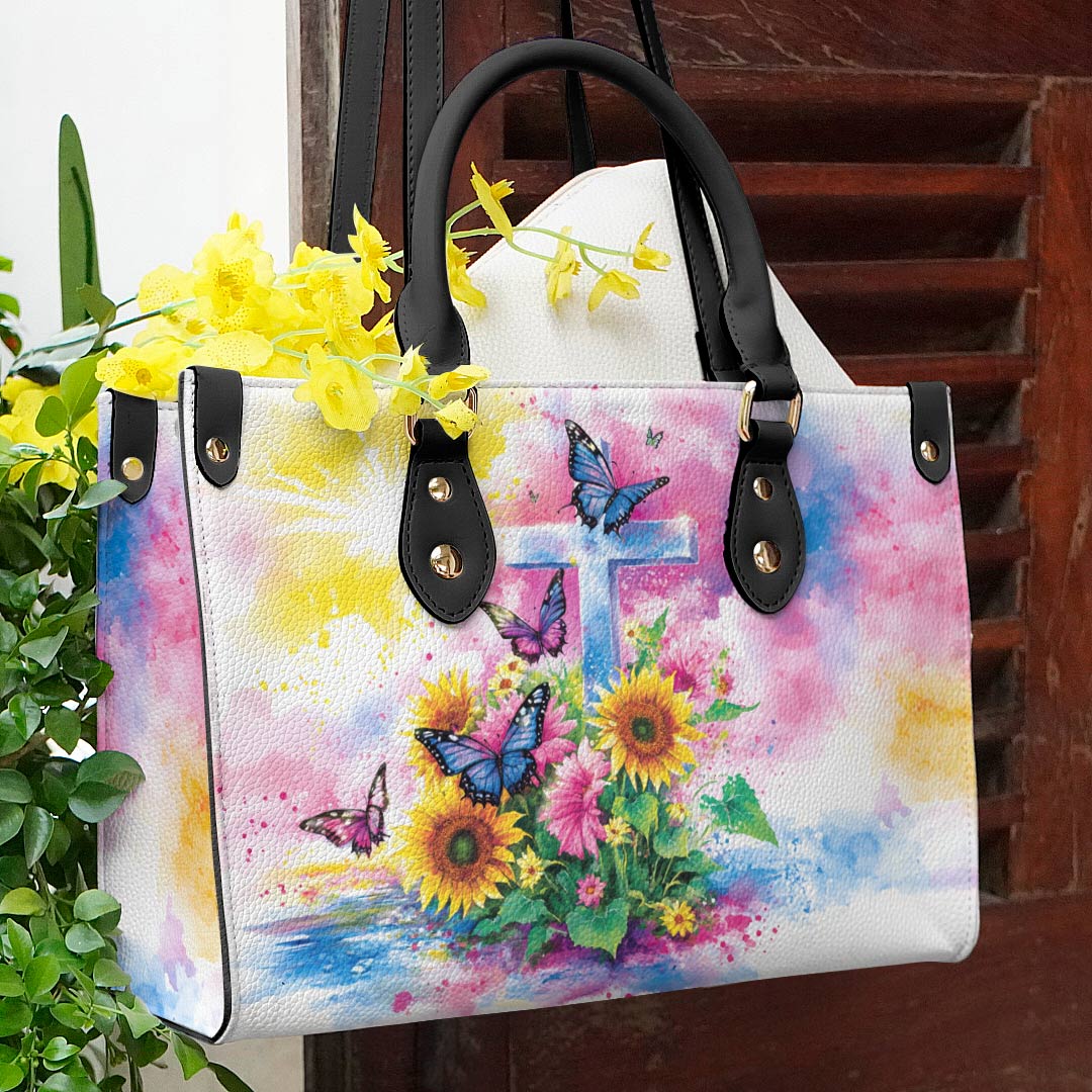 Shineful Leather Bag Charming Flowers Hope