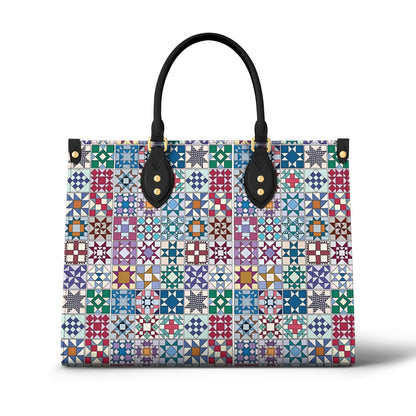 Sac en cuir brillant Blocs de quilting traditionnels