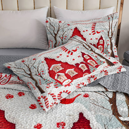 Shineful All Season Quilt 3-Piece Set Cheerful Christmas