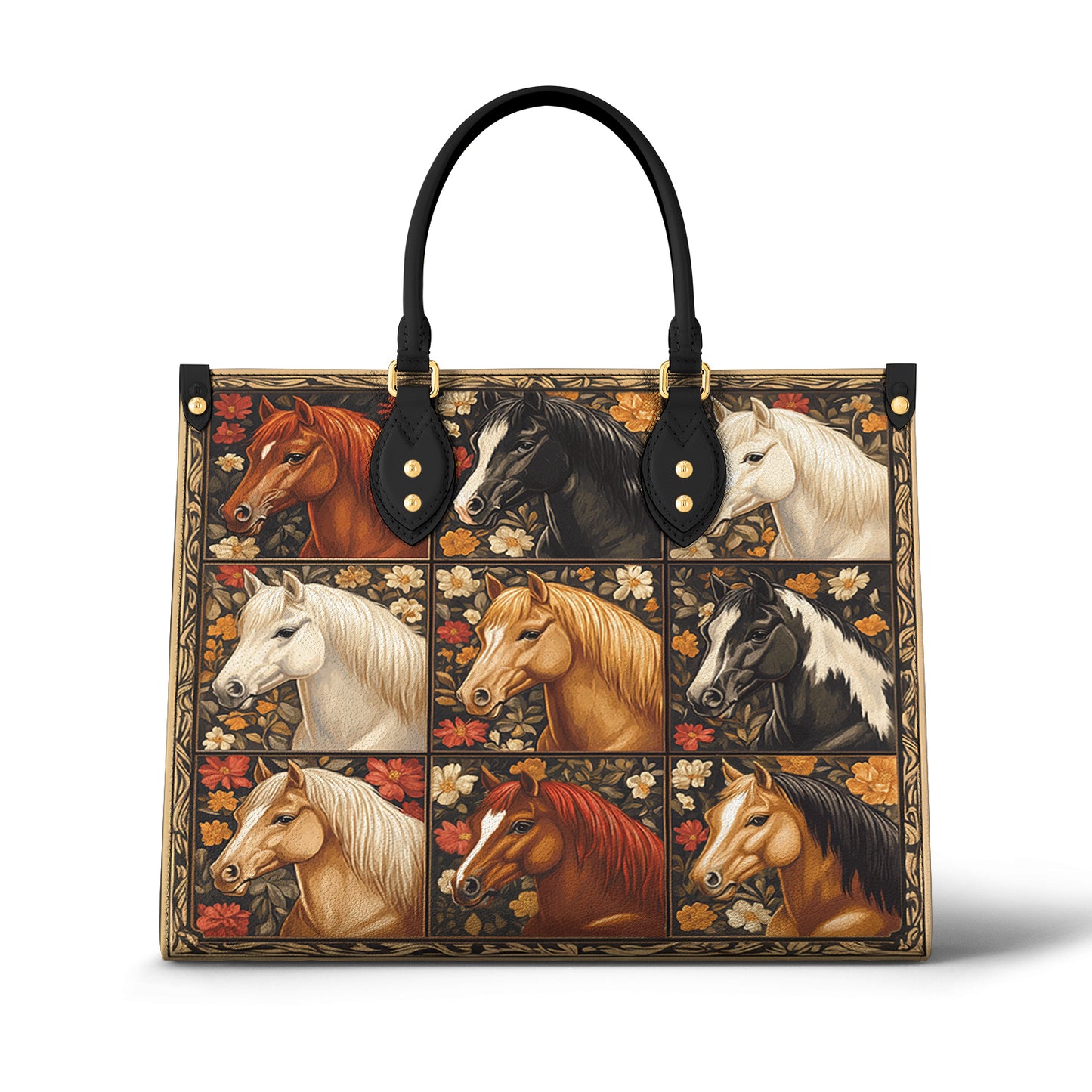 Sac en cuir brillant Horse Beauty