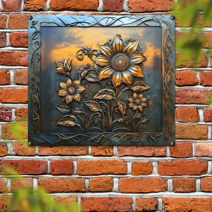 Shineful 2D Metal Sign Sunflower