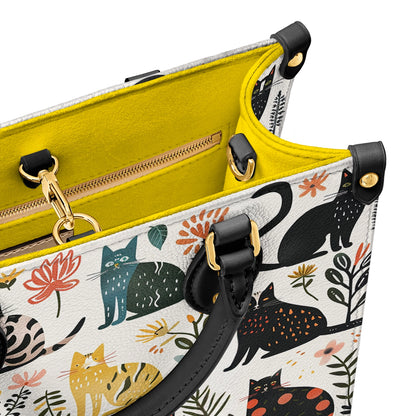 Shineful Leather Bag Botanical Cat Bliss