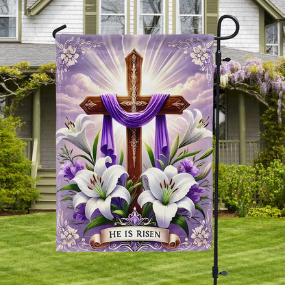 Shineful Garden Flag 12" x 18" Cross of Hope