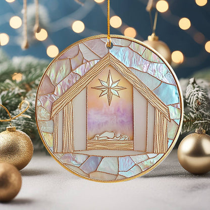 Shineful 2D Acrylic Ornament Nativity Mosaic