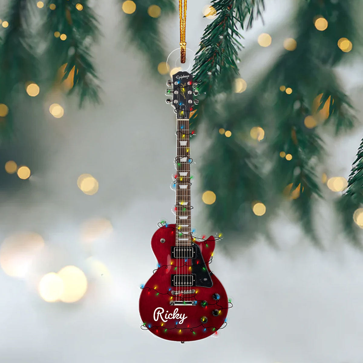 Shineful 2D Acrylic Ornament - Personalized Les Paul Guitar Collection