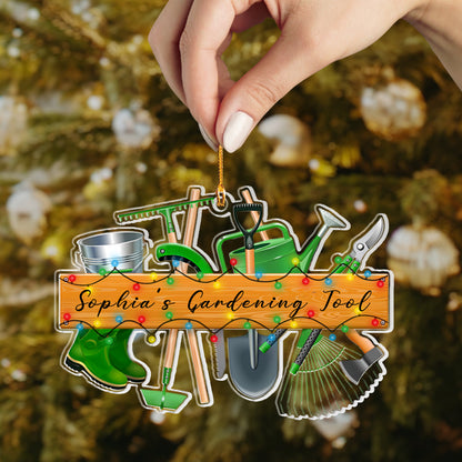 Shineful Personalized 2D Acrylic Ornament - Gardening Tools