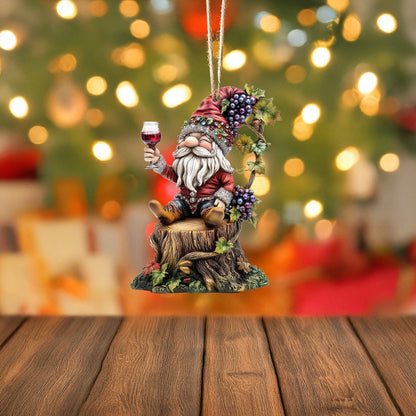 Shineful Acrylic Ornament Gnome's Vineyard Charm