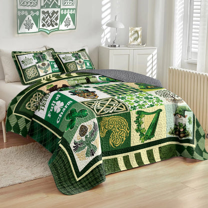 Shineful All Season Quilt 3-Piece Set Celtic Symbolic Heritage