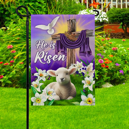 Shineful Garden Flag 12" x 18" Risen in Glory