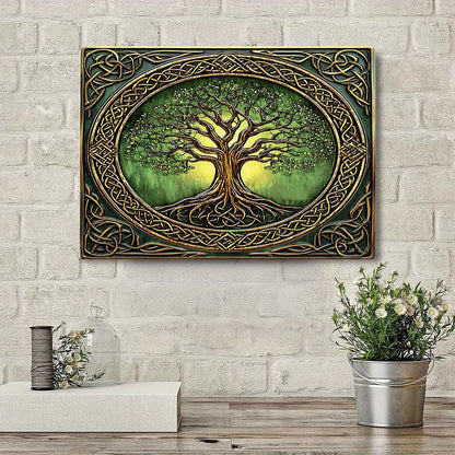 Shineful 2D Metal Sign Celtic Harmony Tree