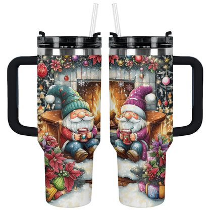 Shineful Tumbler Cozy Gnome Christmas