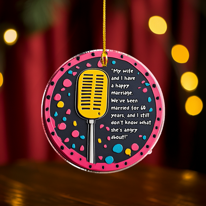 Shineful 2D Acrylic Ornament - Happy Marriage Stand-up Comedy