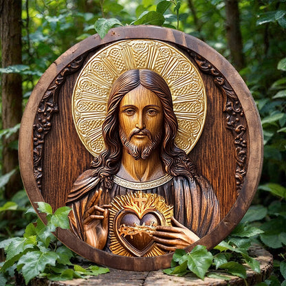 Shineful 2D Wooden Plaque, Hanging Decor, Door Sign - Easter God Blessing