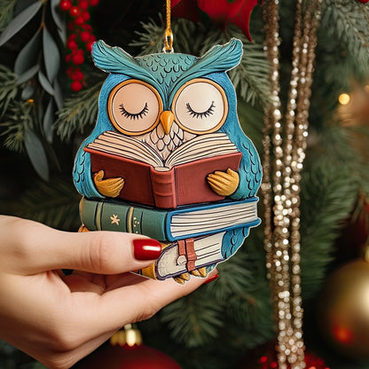 Shineful 2D Acrylic Ornament Sleepy Scholar Owl