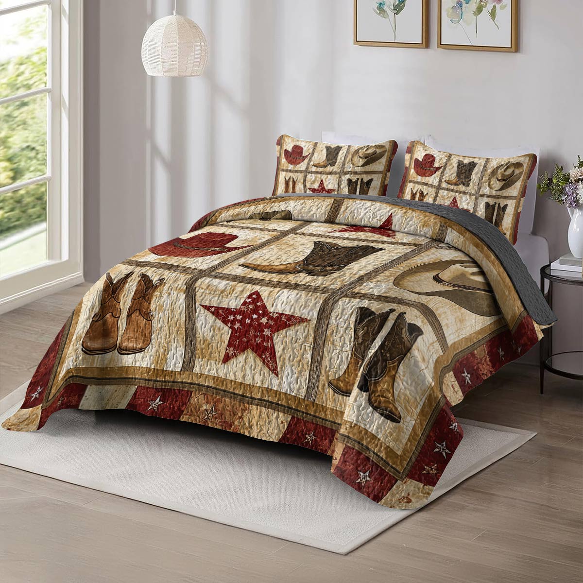 Shineful All Season Quilt 3-Piece Set - Cowboy's Gear