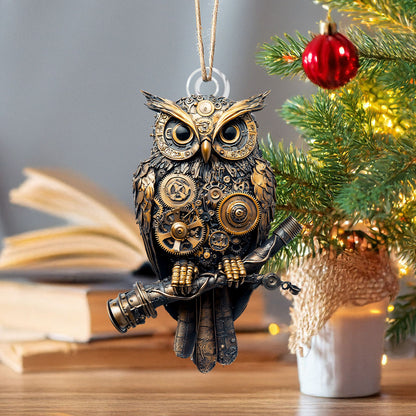 Shineful 2D Acrylic Ornament - Steam-Powered Owl