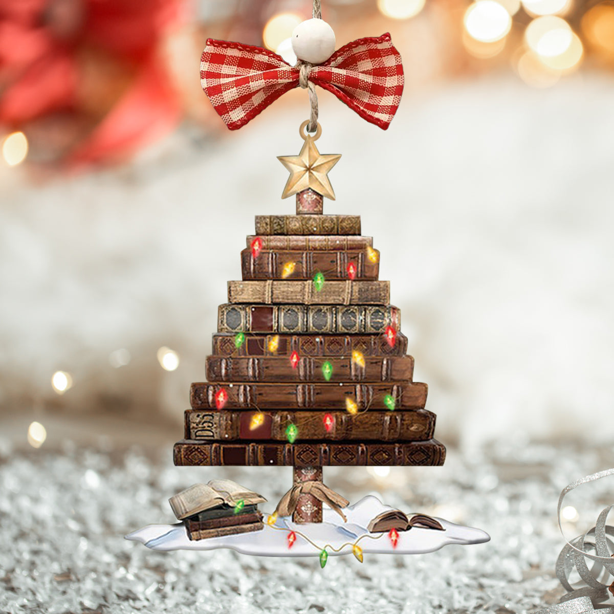 Book Tree Ver2 Shineful® Decoration Ornament Nl09