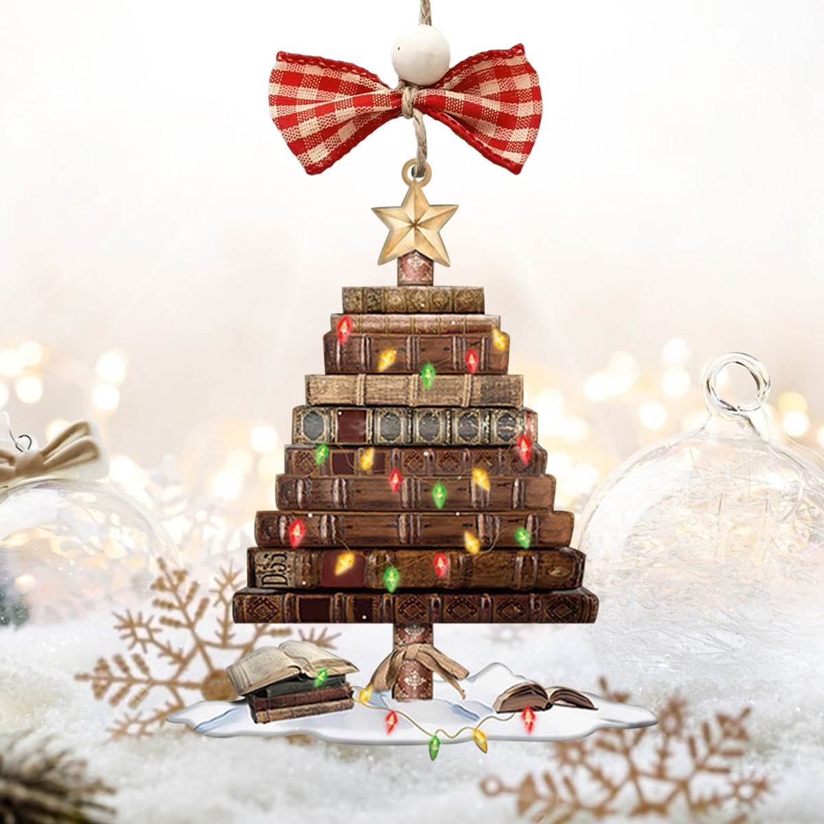 Book Tree Ver2 Shineful® Decoration Ornament Nl09