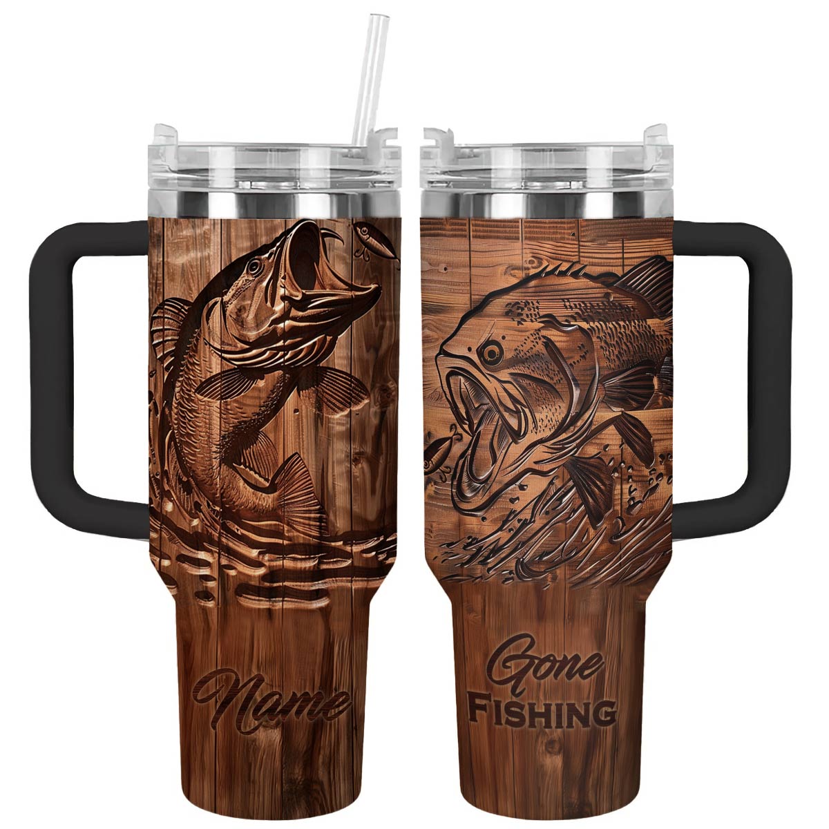 Shineful Tumbler Personalized Gone Fishing