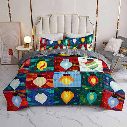 Shineful All Season Quilt 3-Piece Set Merry And Bright