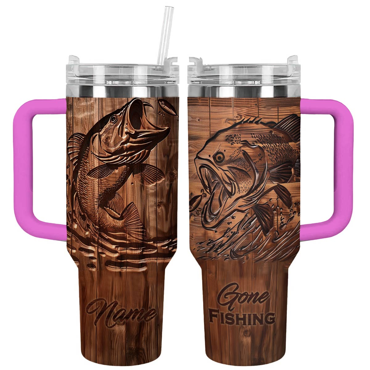 Shineful Tumbler Personalized Gone Fishing