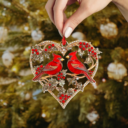 Shineful 2D Acrylic Ornament Christmas Cardinal In My Heart