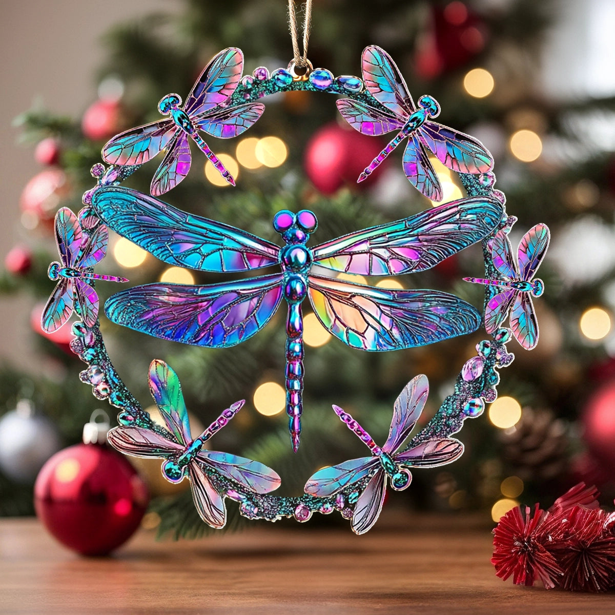 Shineful 2D Acrylic Ornament Celestial Dragonfly Harmony