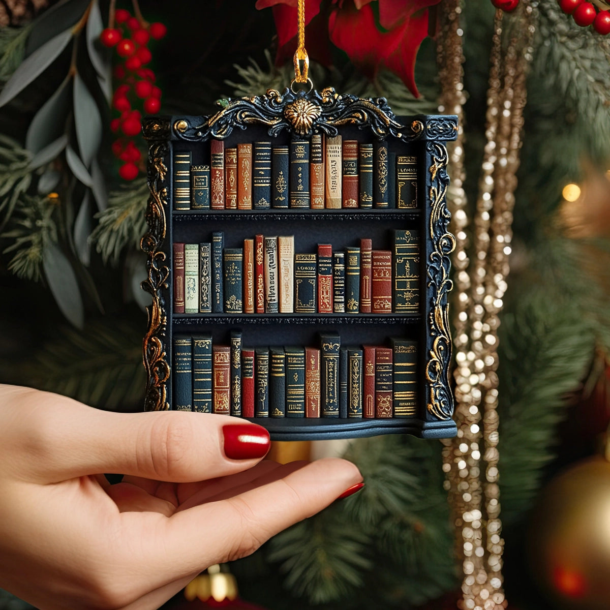 Shineful 2D Acrylic Ornament Miniature Library Treasure