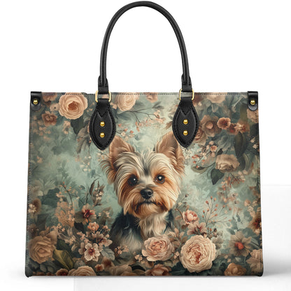 Shineful Leather Bag Yorkie Blossom Luxe