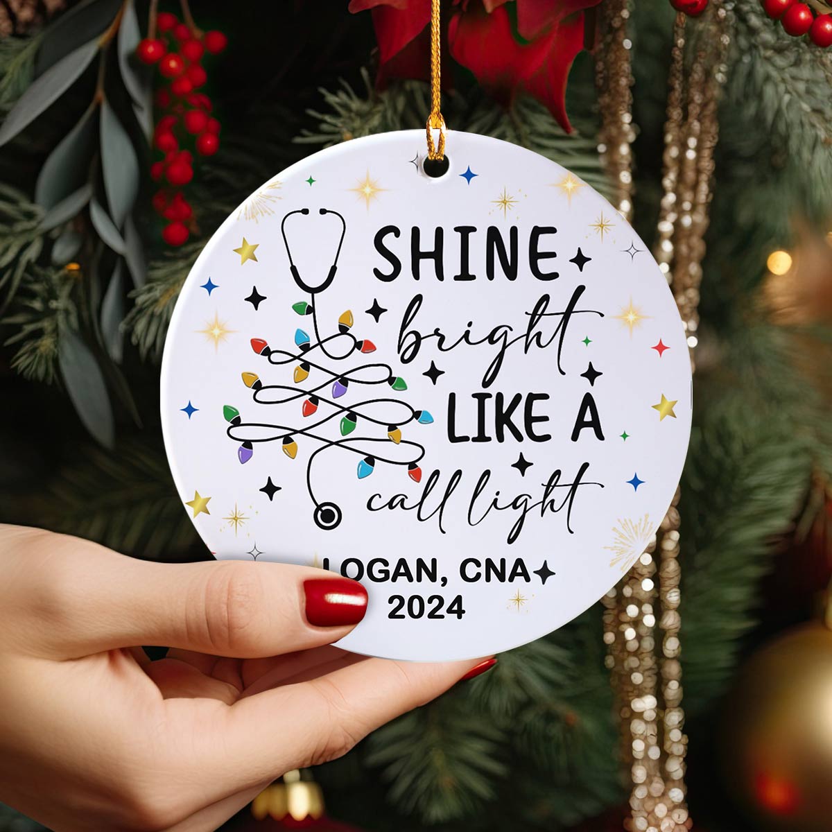 Shineful 2D Acrylic Ornament Personalized Call Light