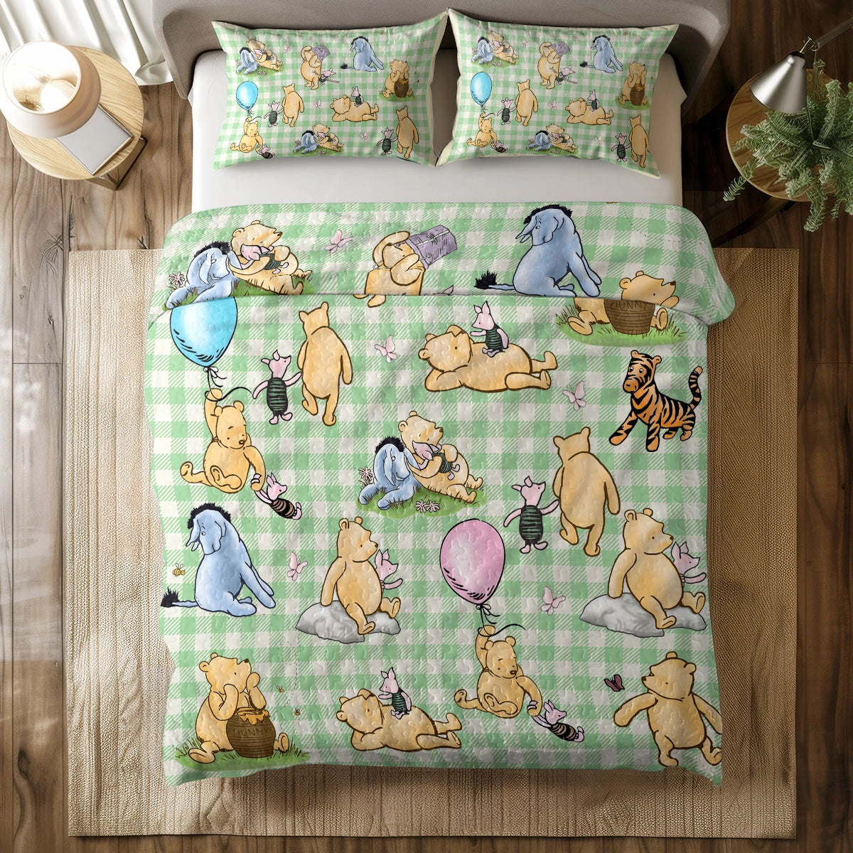 Shineful All Season Quilt 3-Piece Set Pooh Whispers of the Hundred Acre