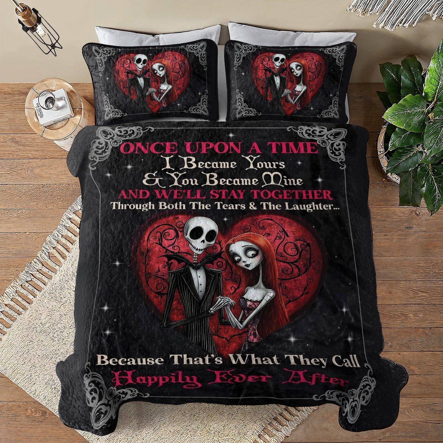 Shineful All Season Quilt 3-Piece Set Spooky Sweethearts