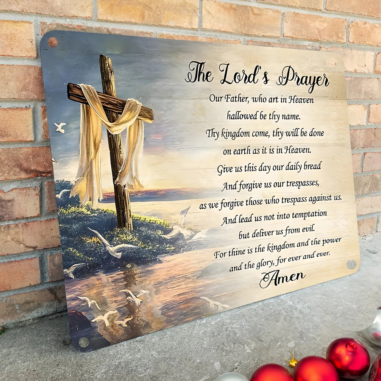 Shineful 2D Metal Sign The Lord’s Prayer